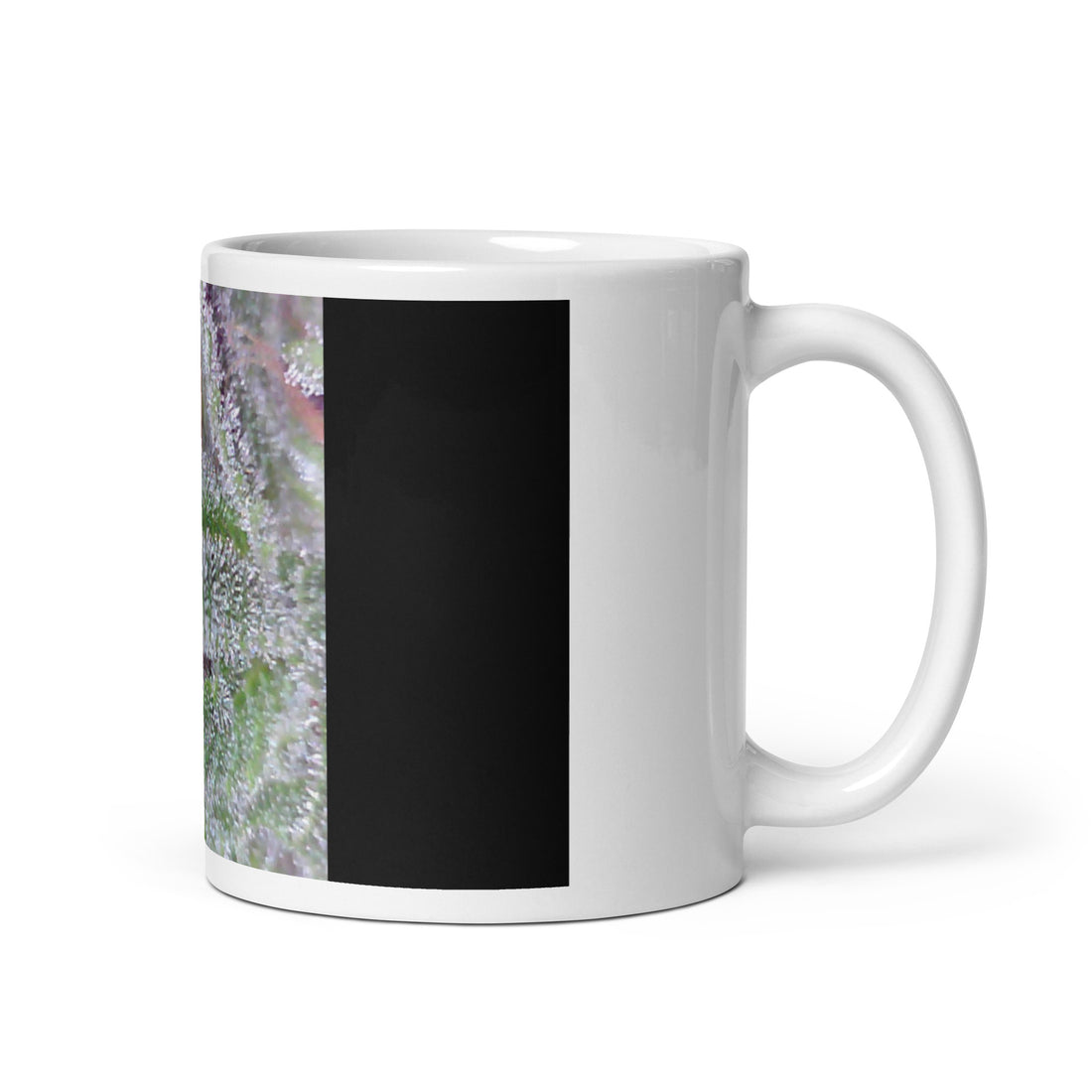 White glossy mug