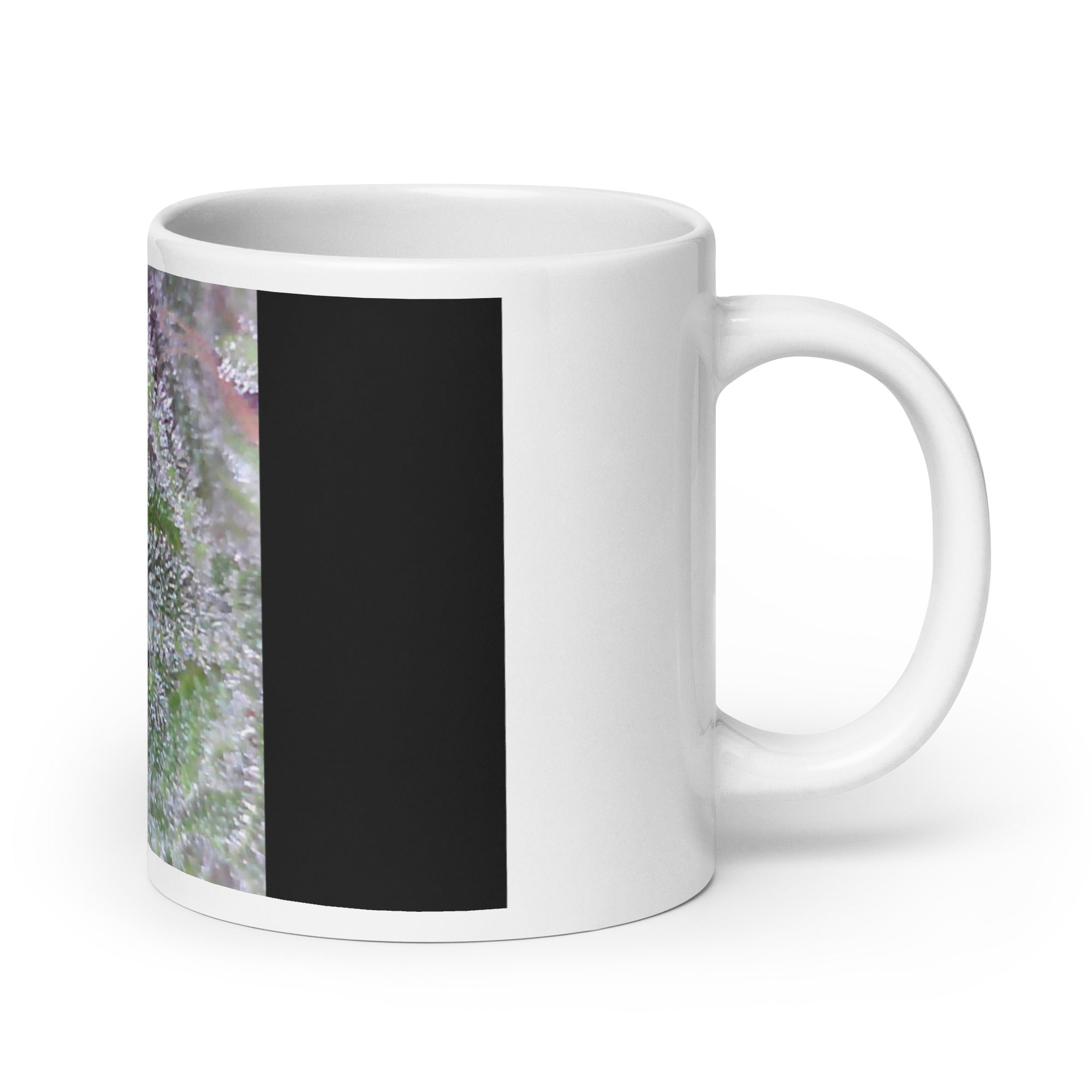 White glossy mug